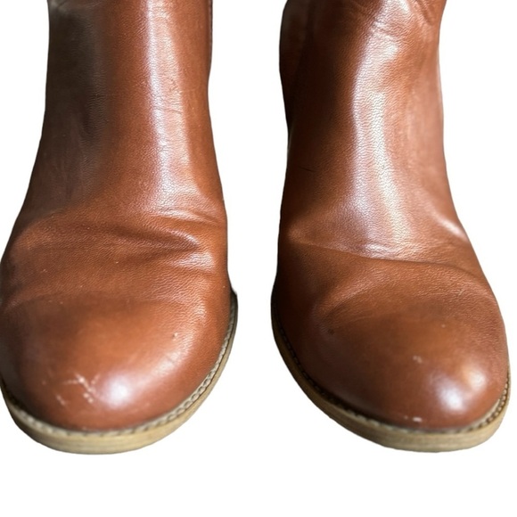 Euro Soft Savina Boot Chestnut Brown Size 7.5 Heeled Ankle Boots Sofft - Picture 5 of 13